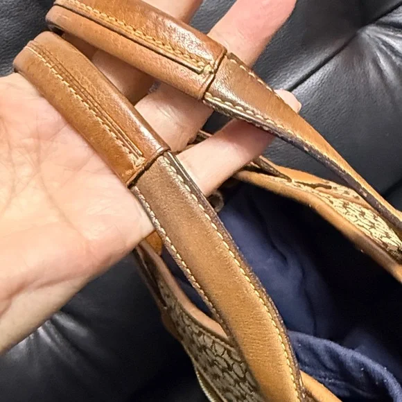 Coach Tan and Camel Brown Leather Handbag - Picture 15 of 15